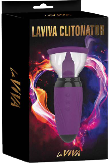 La Viva Clitonator Multi Function Clitoral Vibrator Purple Clit Ticklers and Pulsators
