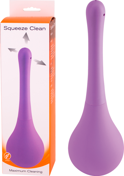 Seven Creations Squeeze Clean Anal Douche Purple Enemas and Douches