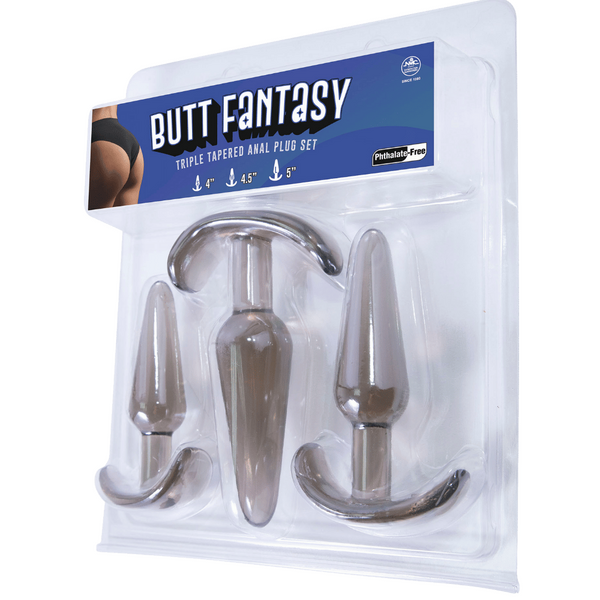 Excellent Power Butt Fantasy Triple Tapered Butt Plug Set Butt Plugs