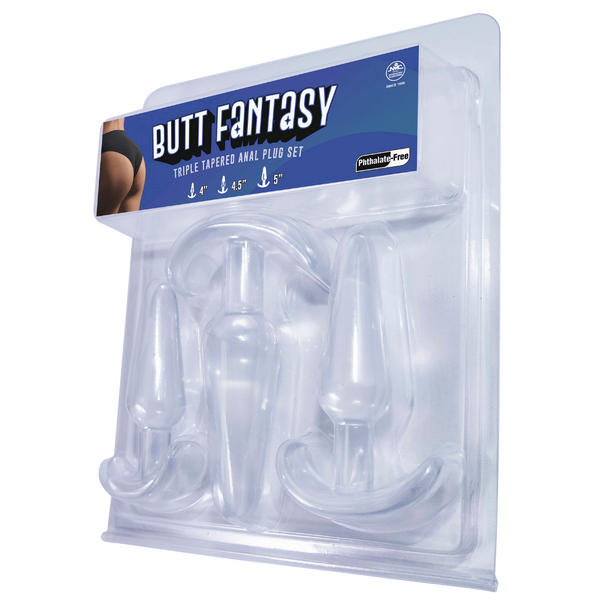 Excellent Power Butt Fantasy Triple Tapered Butt Plug Set Butt Plugs