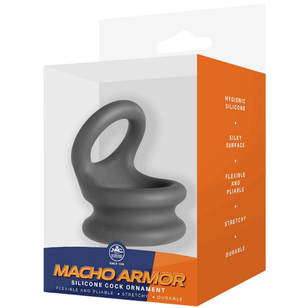 Macho Armor Silicone Stretchy Cock Ornament Medium Stretchy Cock Rings