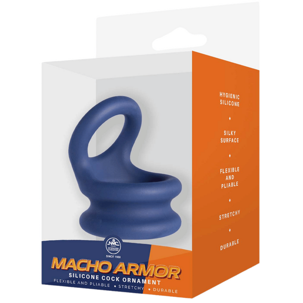 Macho Armor Silicone Stretchy Cock Ornament Medium Stretchy Cock Rings