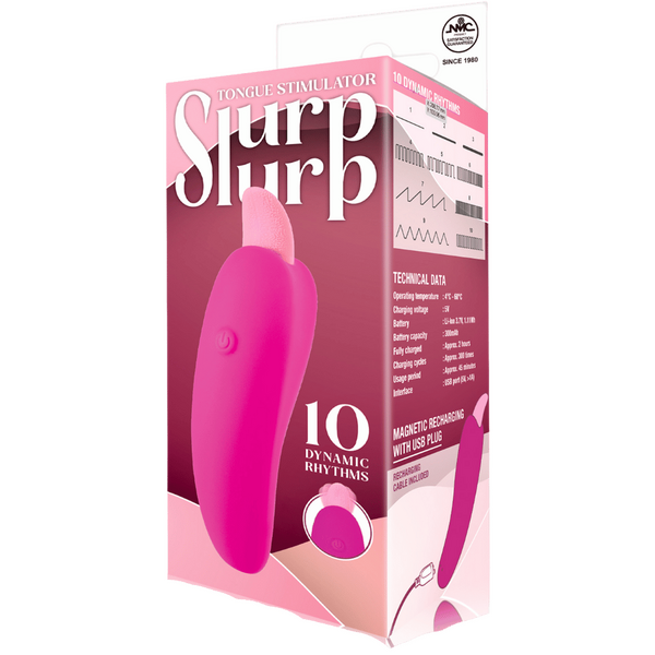 Excellent Power Slurp Slurp Adult Tongue Stimulator Pink Finger and Tongue Vibrators