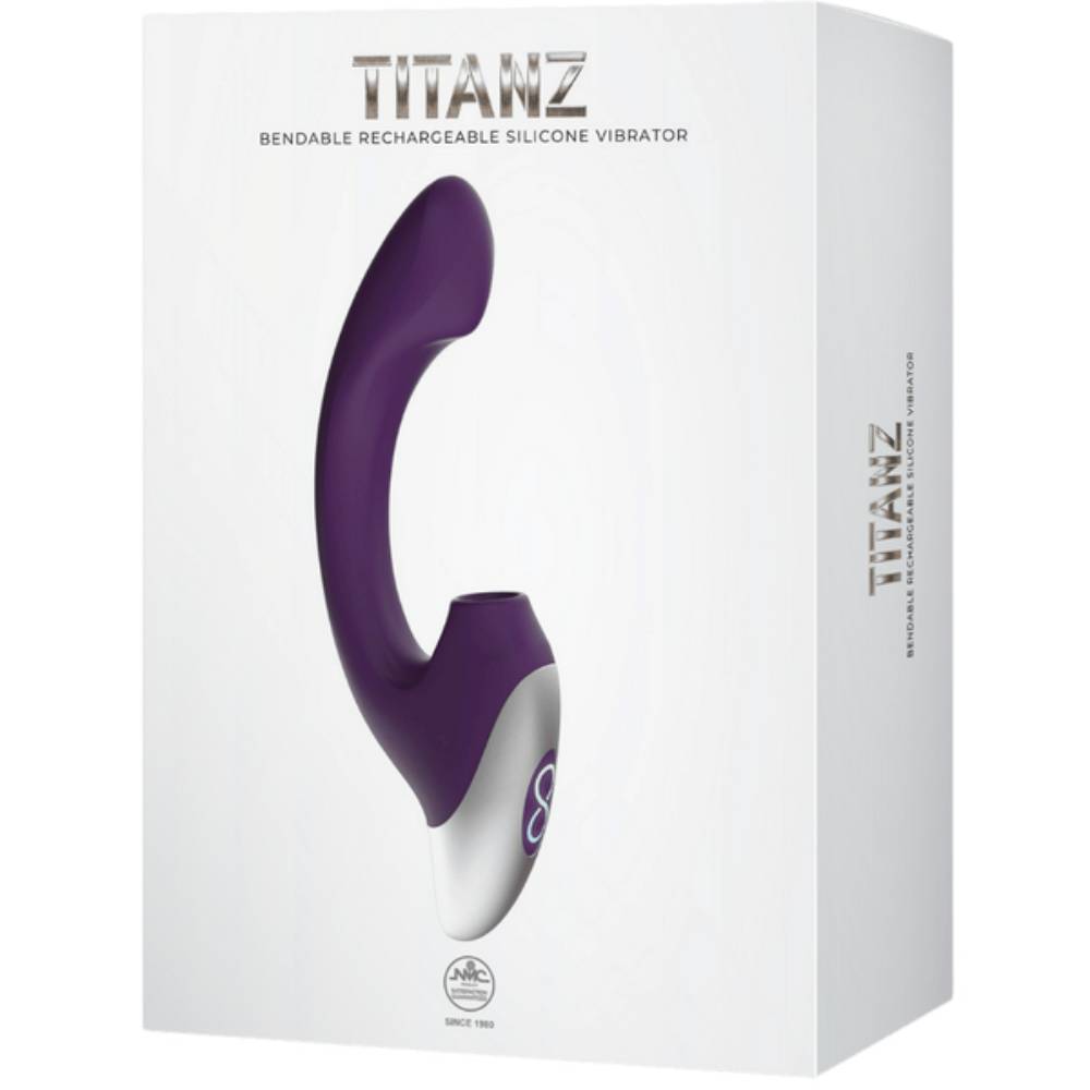 Titanz Bendable Thumping Rechargeable G-Spot Silicone Vibrator G-Spot Vibrators
