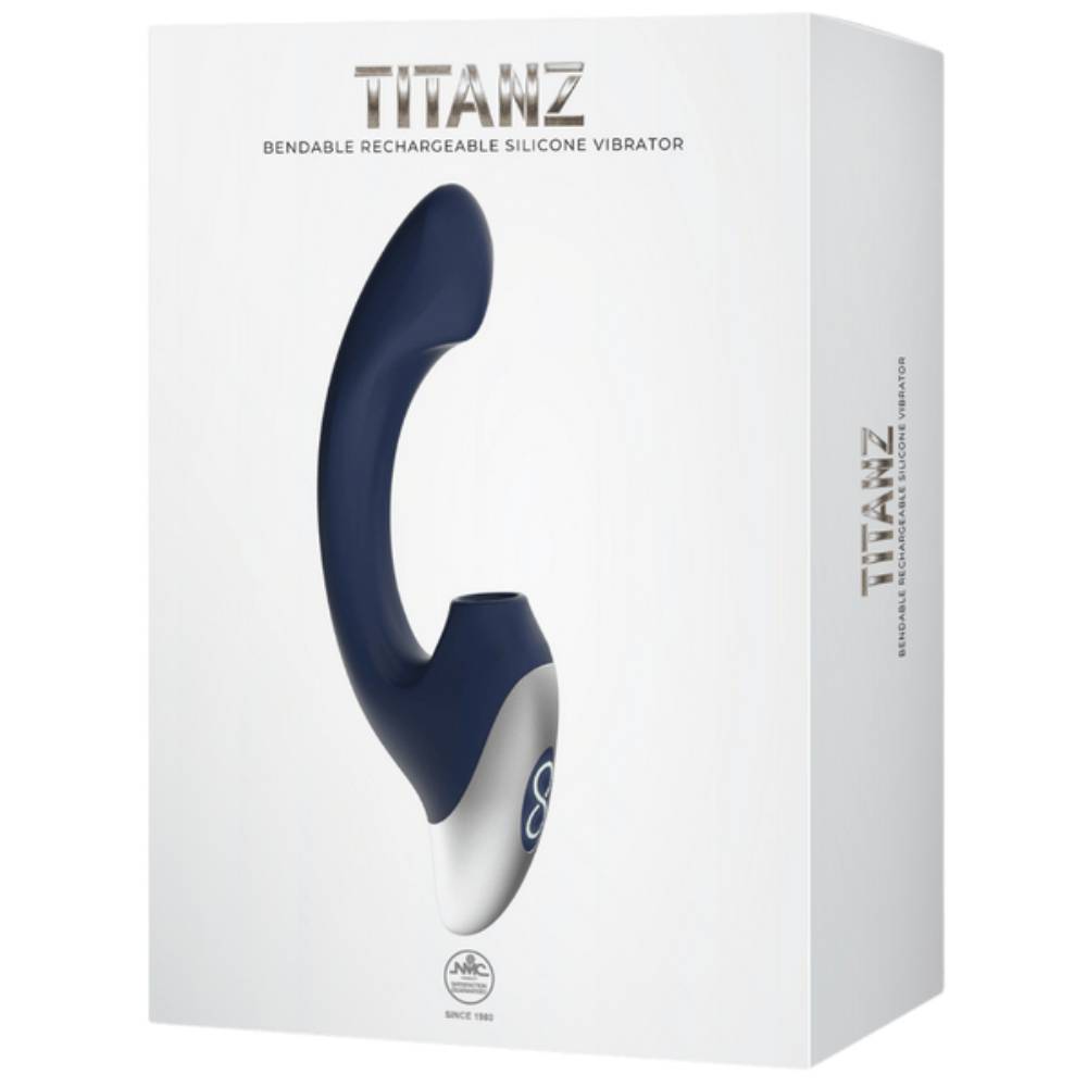 Titanz Bendable Thumping Rechargeable G-Spot Silicone Vibrator G-Spot Vibrators