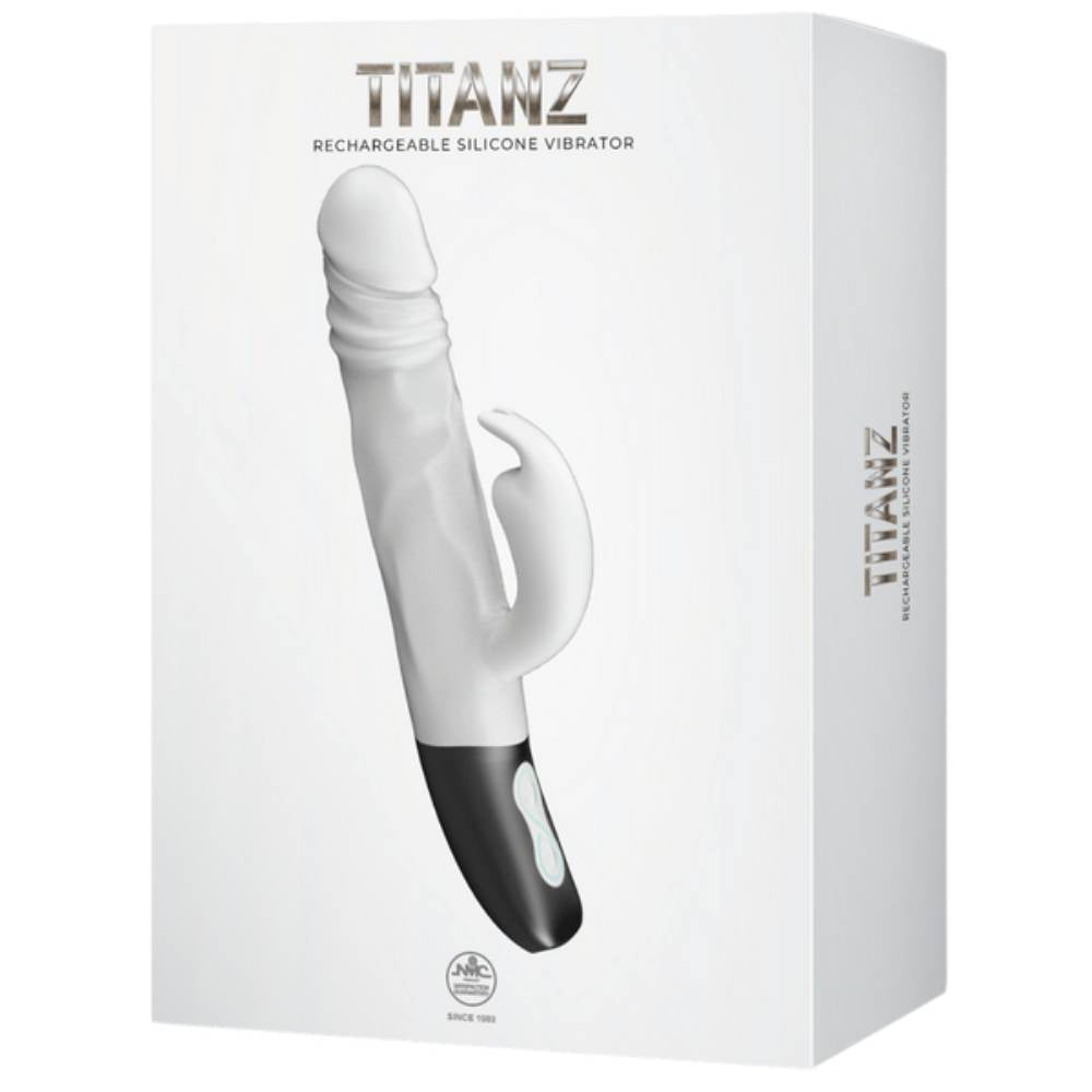 Titanz Rotating Rabbit Rechargeable Silicone Vibrator Rabbit Vibrators