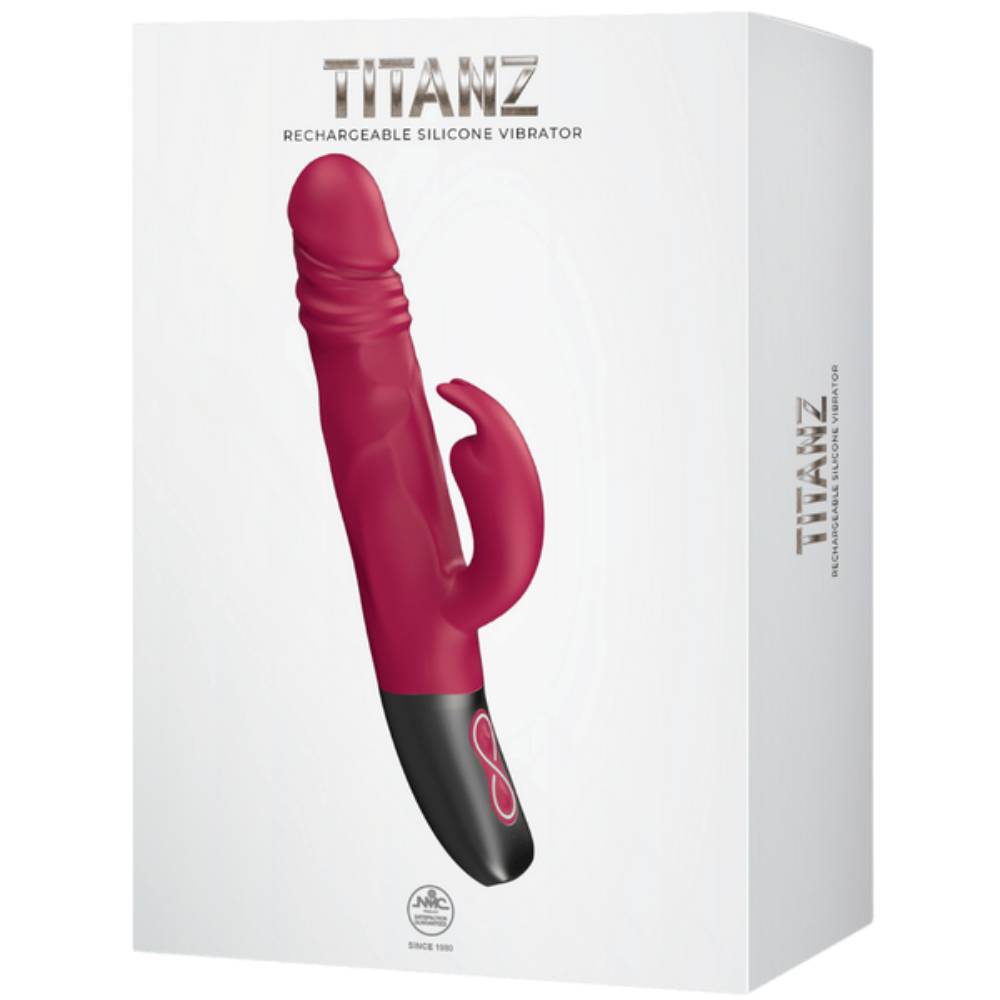 Titanz Rotating Rabbit Rechargeable Silicone Vibrator Rabbit Vibrators