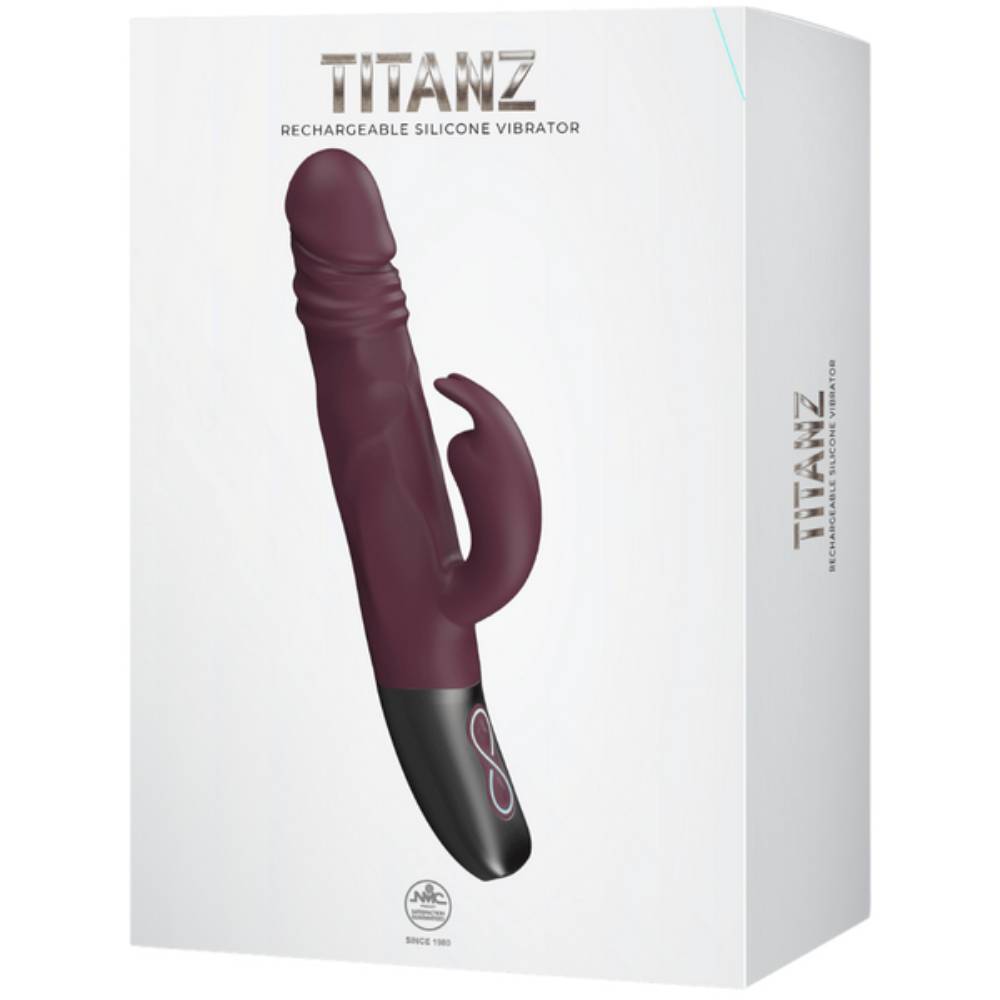 Titanz Rotating Rabbit Rechargeable Silicone Vibrator Rabbit Vibrators