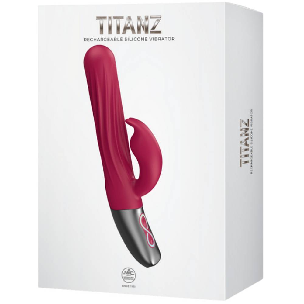 Titanz 10 Functions Thrusting Rabbit Rechargeable Silicone Vibrator Rabbit Vibrators