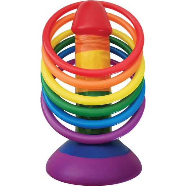 Rainbow Pecker Party Ring Toss Party Gifts and Novelties