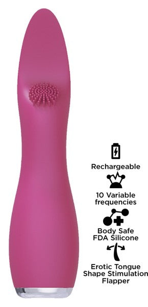 Star Dust Lightspeed Ultrasonic Flapper 10 Function G Spot Vibrator - G-Spot Vibrators