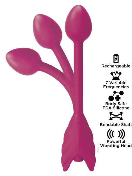 Start Dust Soar Up Bendable Arrow Vibe 7 Function G Spot Vibrator G-Spot Vibrators