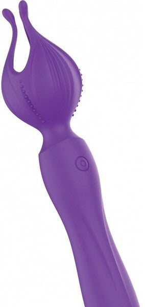 Hott Products Clitoral Kiss Vibrating Body Wand Massager Purple Body Wands
