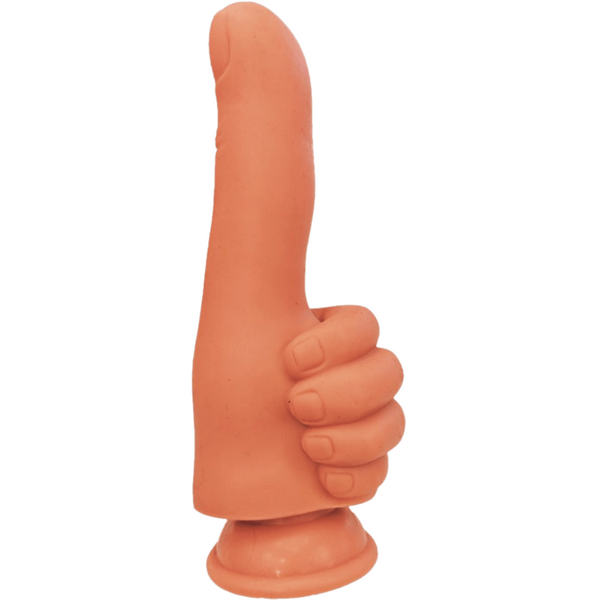 Hott Products Thumbs Up Finger Shaped Dildo Tan Realistic Dildos