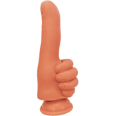 Hott Products Thumbs Up Finger Shaped Dildo Tan Realistic Dildos
