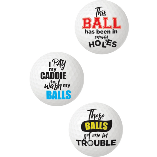 Hott Products Balls Deep Novelty Golf Balls - Party Gifts and Novelties