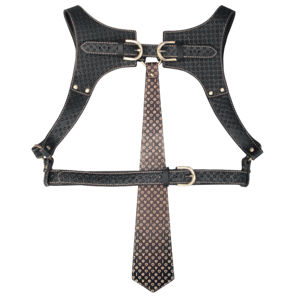 Lovetoy Faux Leather Full Body Bondage Harness - Cuffs And Restraints