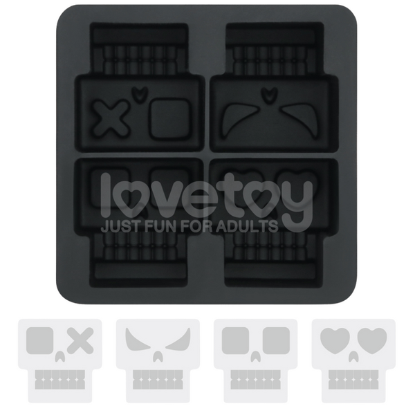 Lovetoy Bachelorette Party Skull Silicone Ice Tray - Party Gifts and Novelties