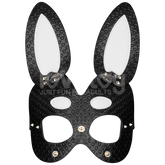 Lovetoy BDSM Play Adjustable Rebel Bunny Mask Black White Masks And Blindfolds