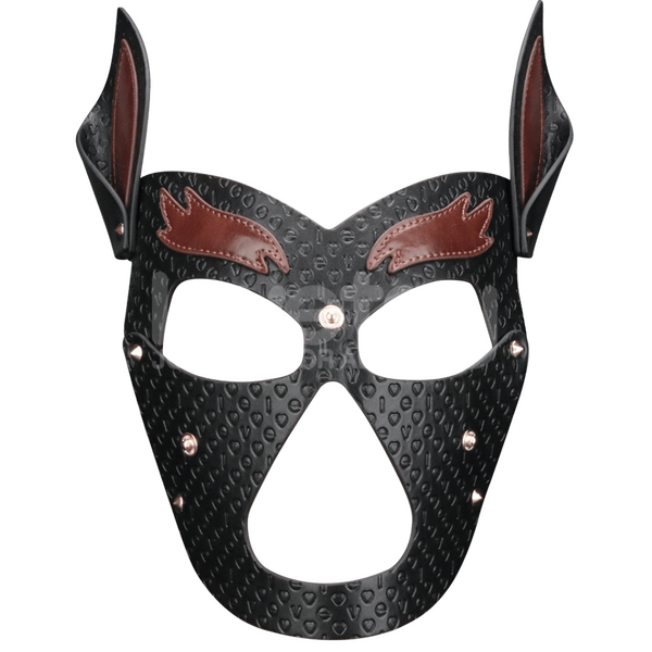 Lovetoy Rebellion Reign Howl Pup Play BDSM Mask Black Red Masks And Blindfolds