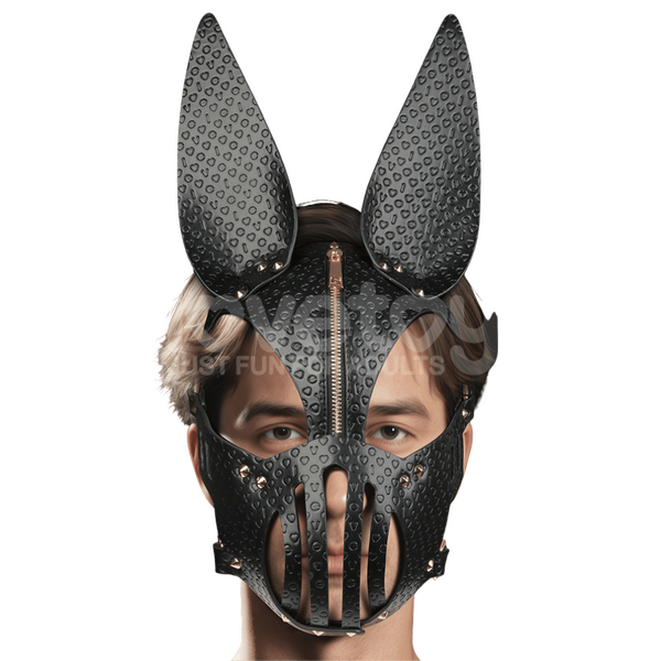 Lovetoy Dark Sculpted Bunny Ears BDSM Mask Masks And Blindfolds