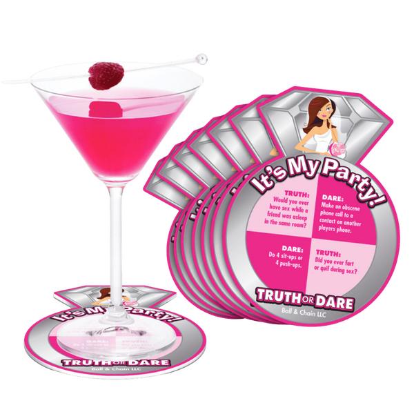 Bride To Be Truth or Dare Novelty Coaster Party Gifts and Novelties