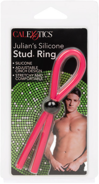 California Exotics Julians Silicone Stud Adjustable Cock Ring Stretchy Cock Rings