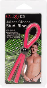 California Exotics Julians Silicone Stud Adjustable Cock Ring Stretchy Cock Rings