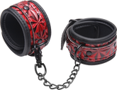 Master Series Crimson Tied Embossed Bondage Ankle Cuffs Cuffs And Restraints