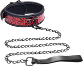 Master Series Crimson Tied Bondage Collar With Leash Collars and Leads