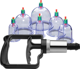 Master Series Sukshen Cupping Set With Acu Points 6 Piece Breast and Nipple Toys