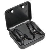 Master Series Dark Grip Vibrating BDSM Nipple Clamps Nipple and Clit Clamps