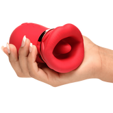 XR Brands Kiss Me More Kissing Sucking & Vibrating Clitoral Stimulator Clit Ticklers and Pulsators