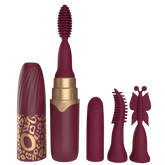 Screaming O Premium 10 Function Lipstick Vibrator Merlot Clit Ticklers and Pulsators