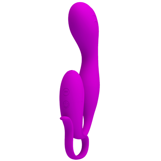 Pretty Love Flowery Silicone Rechargeable Clit Vibrator Purple Clit Ticklers and Pulsators