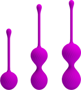Pretty Love Kegel Exerciser Ball Kit Purple Love Eggs and Kegel Exercisers