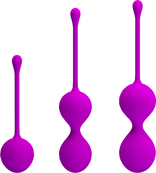 Pretty Love Kegel Exerciser Ball Kit Purple Love Eggs and Kegel Exercisers