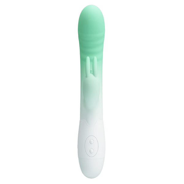 Pretty Love Cerberus 30 Function Vibrating Rabbit Massager Seafoam / White Rabbit Vibrators