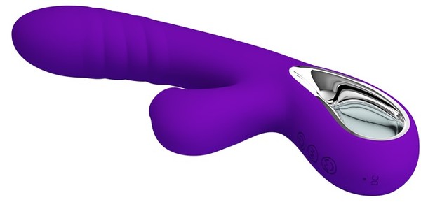 Pretty Love Jersey Rechargeable Multi Function Rabbit Massager Purple Rabbit Vibrators