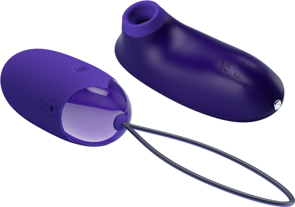 Pretty Love Rechargeable Orthus Youth Love Egg Vibrator Purple Love Eggs and Kegel Exercisers