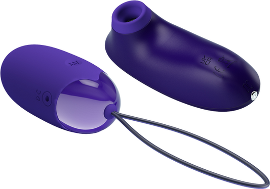 Pretty Love Rechargeable Orthus Youth Love Egg Vibrator Purple Love Eggs and Kegel Exercisers