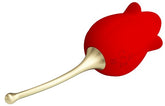 Pretty Love Rose Lover Rechargeable Tongue Licking Vibrator Red Clit Ticklers and Pulsators