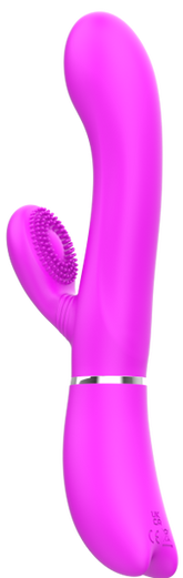 Pretty Love USB Rechargeable Rabbit Style Clitoris Vibrator Purple Rabbit Vibrators