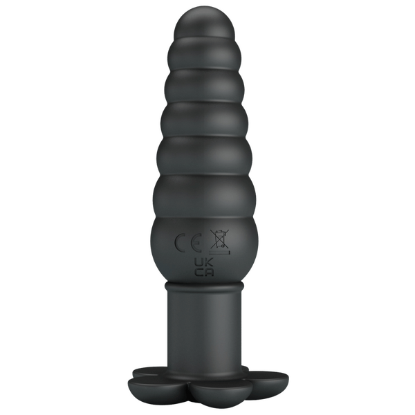 Baile Imron Vibrating Silicone Butt Plug Black Butt Plugs