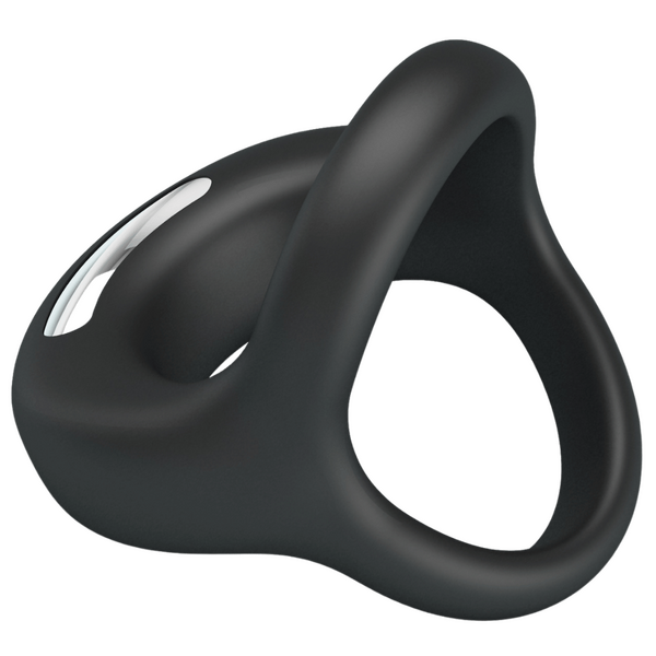 Pretty Love Elliott 10 Function Vibrant Penis Ring Black Vibrating Cock Rings