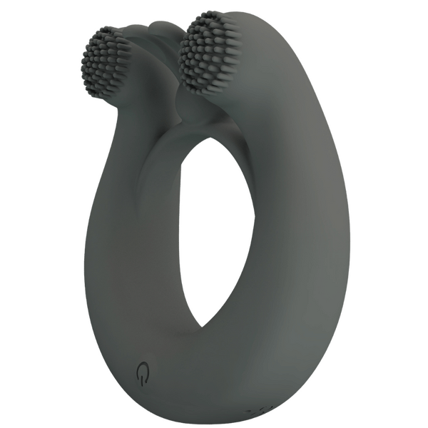 Pretty Love Master Ring Dahlia Vibrating Dick Ring Grey Vibrating Cock Rings