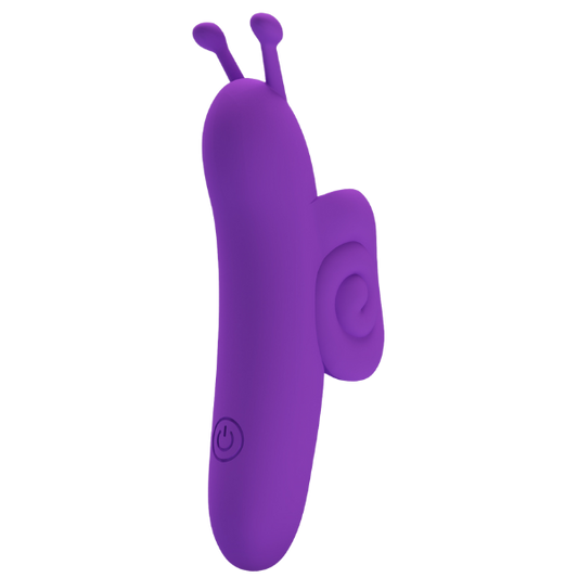 Pretty Love Snail Rechargeable 10 Function Clitoral Massager Purple - Clit Ticklers and Pulsators