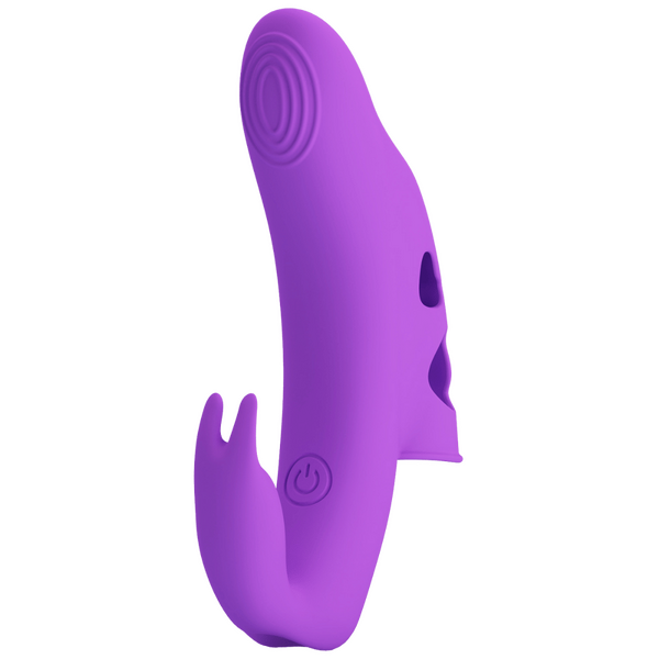 Pretty Love Yenna Rechargeable Honey Finger Vibrator Purple Finger and Tongue Vibrators