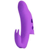 Pretty Love Yenna Rechargeable Honey Finger Vibrator Purple Finger and Tongue Vibrators