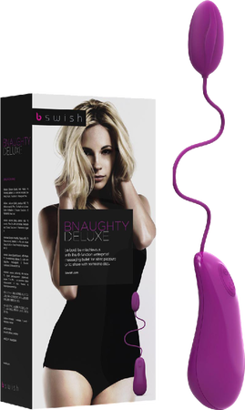 B Swish Bnaughty Deluxe 6 Function Remote Controlled Kegel Exercisers Raspberry Love Eggs and Kegel Exercisers